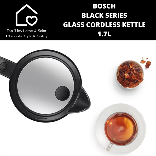 Bosch Black Series Glass Cordless Kettle - 1.7L