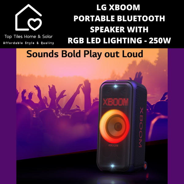 LG XBOOM Portable Bluetooth Speaker With RGB LED Lighting - 250W