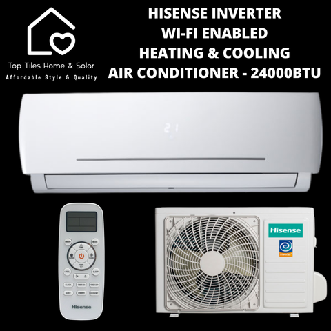 Hisense Inverter Wi-Fi Enabled Heating & Cooling Air Conditioner - 24000BTU