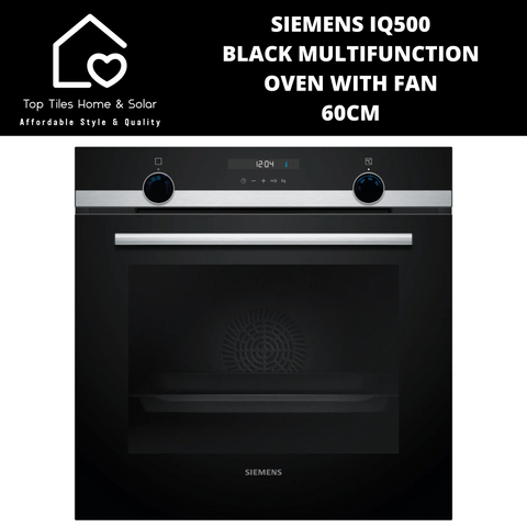 Siemens iQ500 - Black Multifunction Oven with Fan - 60cm