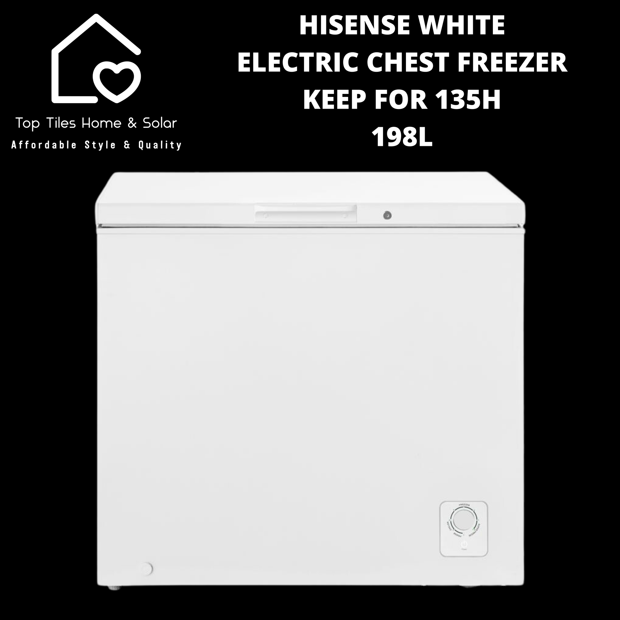 Hisense White Electric Chest Freezer - 198L