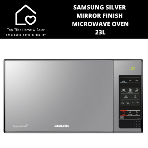 Samsung Silver Mirror Finish Microwave Oven - 23L