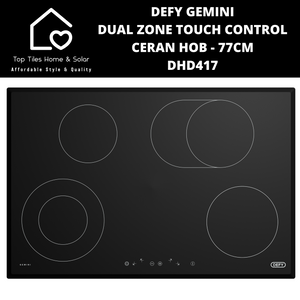 Defy Gemini Dual Zone Touch Control Ceran Hob - 77cm DHD417