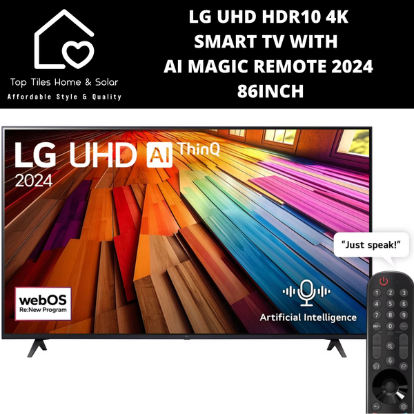 LG UHD HDR10 4K Smart TV with AI Magic Remote 2024 - 86 Inch