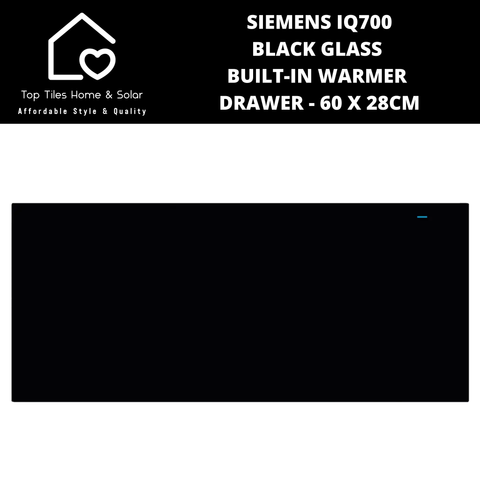 Siemens iQ700 - Black Glass Built-In Warmer Drawer - 60 x 28cm