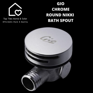 Gio Chrome Round Nikki Bath Spout