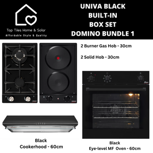 Univa Black Built-in Box Set - Domino Bundle 1