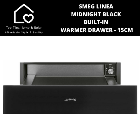 Smeg Linea Midnight Black Built-In Warmer Drawer - 15cm