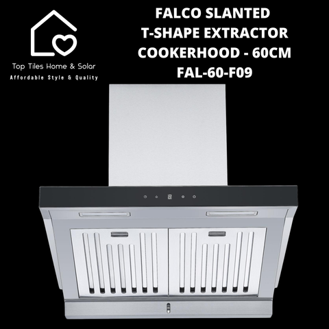 Falco Slanted T-Shape Extractor Cookerhood - 60cm FAL-60-F09