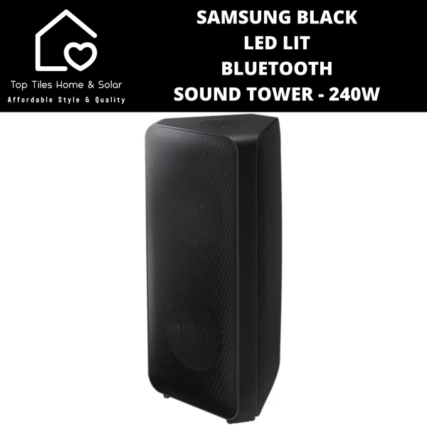 Samsung Black LED Lit Bluetooth Sound Tower - 240W