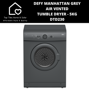 Defy Manhattan Grey Air Vented Tumble Dryer - 5kg DTD230