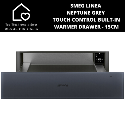 Smeg Linea Neptune Grey Touch Control Built-In Warmer Drawer - 15cm