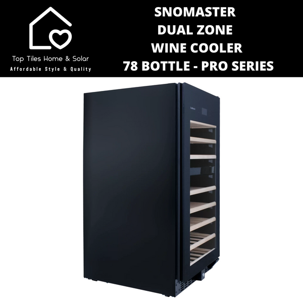 SnoMaster Dual Zone Wine Cooler - 78 Bottle Pro Series