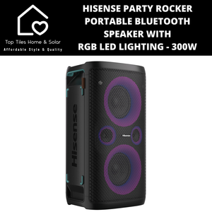 Hisense Party Rocker Portable Bluetooth Speaker With RGB LED Lighting - 300W