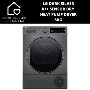 LG Dark Silver A++ Sensor Dry Heat Pump Dryer - 8kg