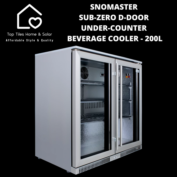 SnoMaster Sub-Zero SS D-Door Under-Counter Beverage Cooler - 200L