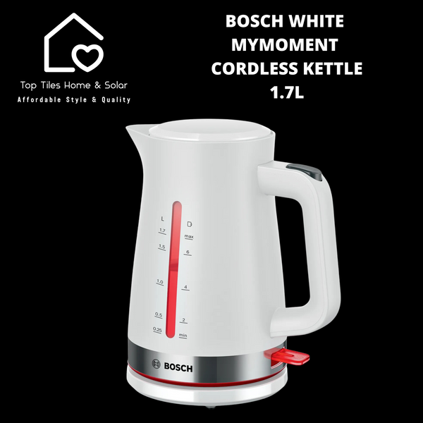 Bosch White MyMoment Cordless Kettle - 1.7L