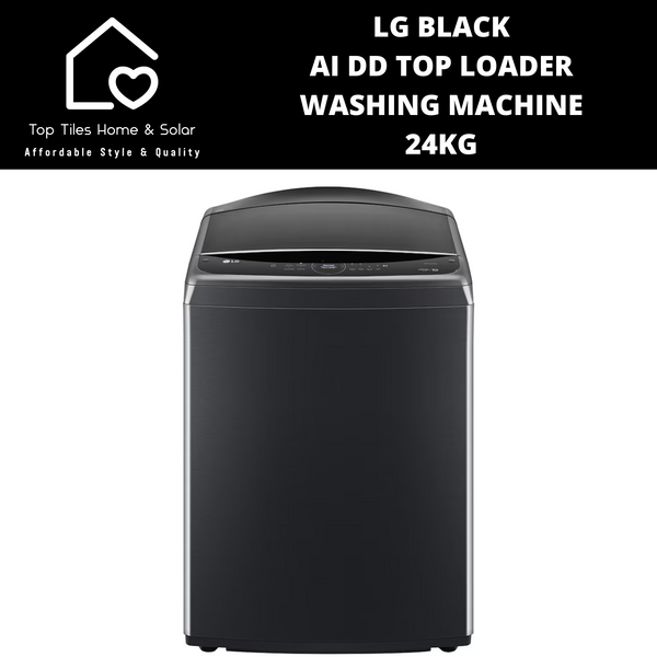 LG Black AI DD Top Loader Washing Machine - 24kg