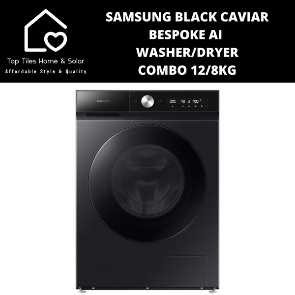 Samsung Black Caviar Bespoke AI Washer Dryer Combo - 12/8kg