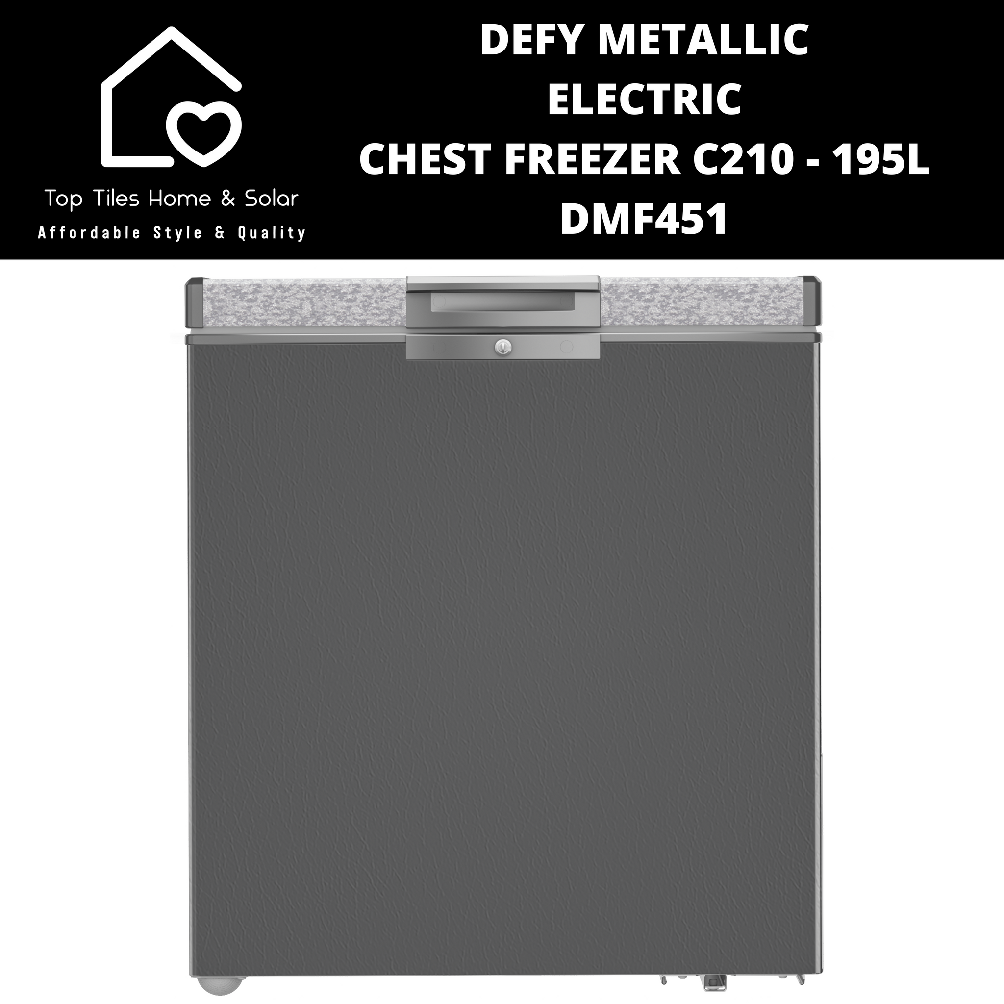 Defy Metallic Electric Chest Freezer C210 - 195L DMF451