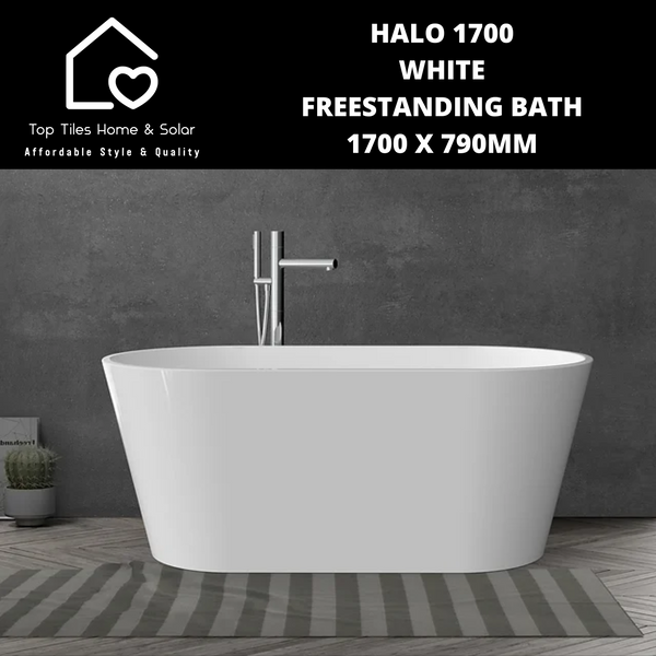 Halo 1700 White Freestanding Bath - 1700 x 790mm