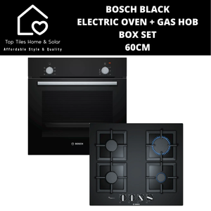 Bosch Black - Electric Oven & Gas Hob Box Set - 60cm