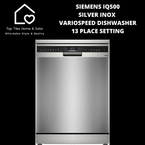 Siemens iQ500 - Silver Inox VarioSpeed Dishwasher - 13 Place Setting