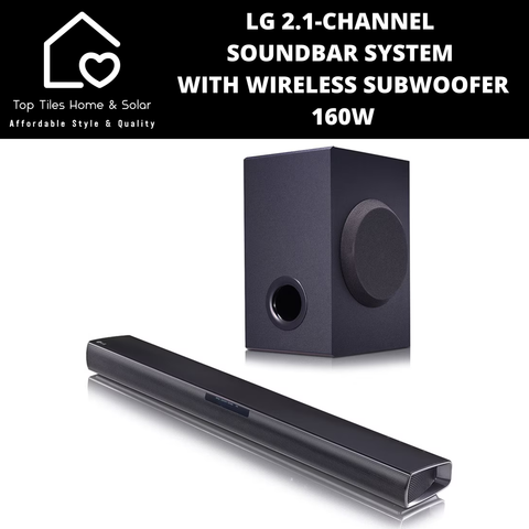 LG 2.1-Channel Soundbar System with Wireless Subwoofer - 160W