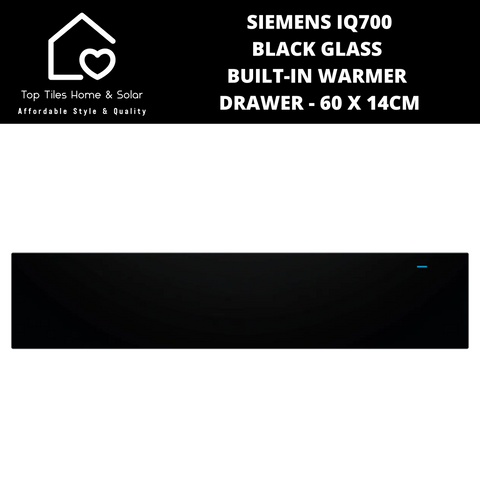 Siemens iQ700 - Black Glass Built-In Warmer Drawer - 60 x 14cm