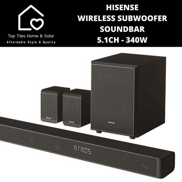 Hisense Wireless Subwoofer Soundbar 5.1Ch - 340W