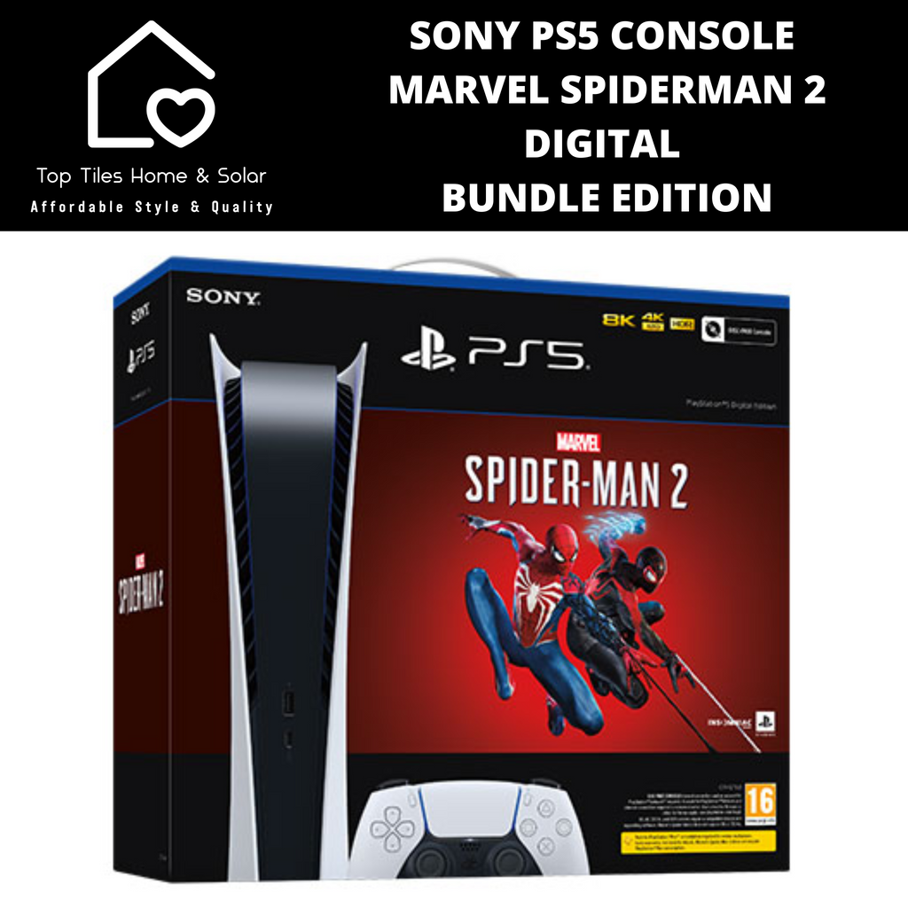 Sony PS5 Console Marvel Spiderman 2 Disc Bundle Edition – Top Tiles Home &  Solar