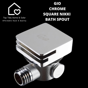 Gio Chrome Square Nikki Bath Spout