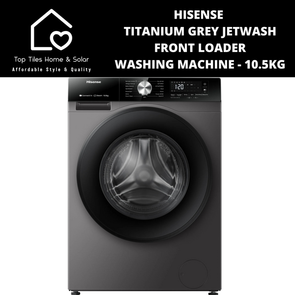 Hisense Titanium Grey JetWash Front Loader Washing Machine - 10.5kg