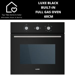 Luxe Black Built-in Full Gas Oven - 60cm