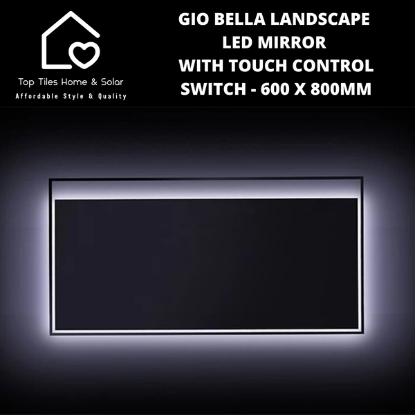 Gio Bella Landscape Backlit LED Mirror - 600 x 800mm