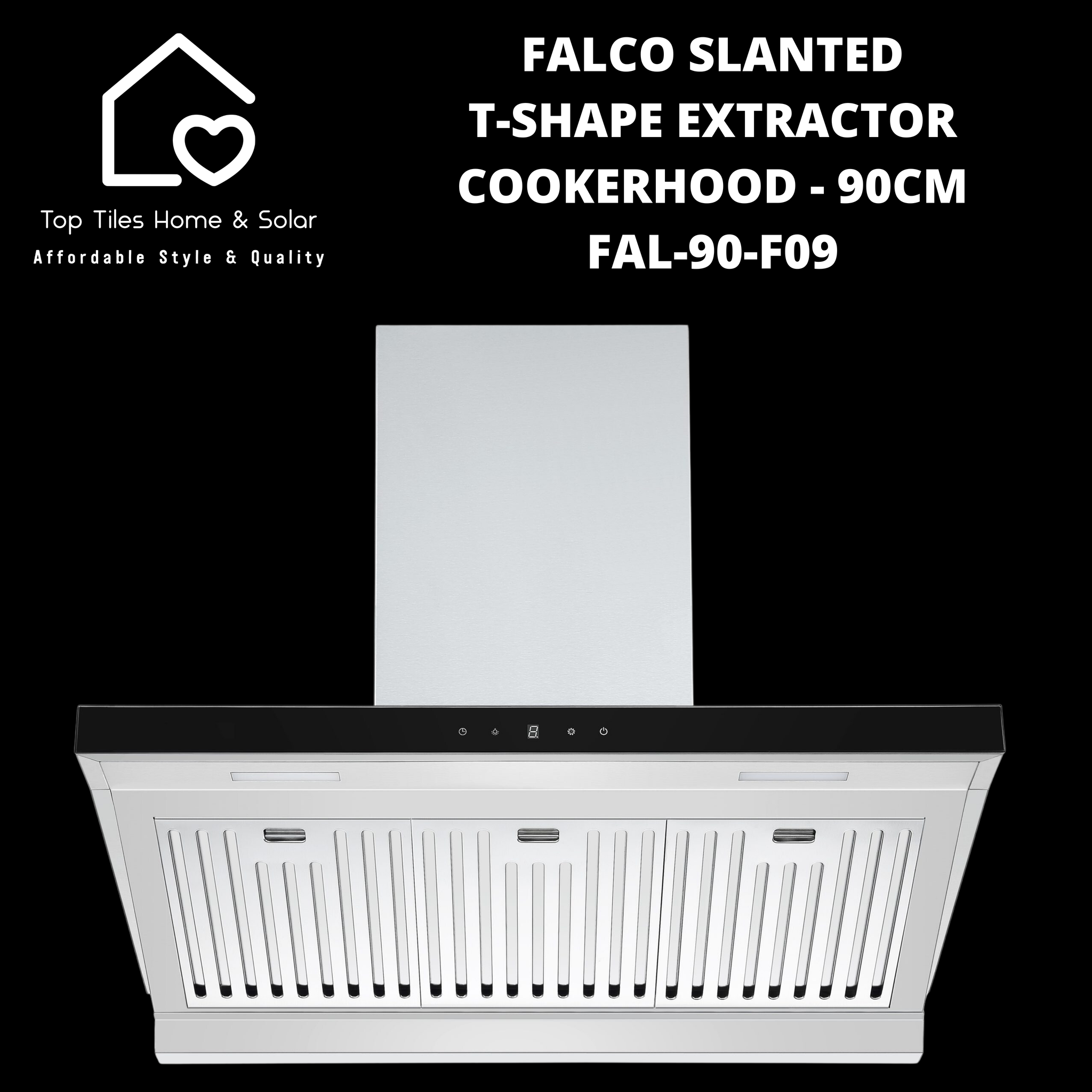 Falco Slanted T-Shape Extractor Cookerhood - 90cm FAL-90-F09