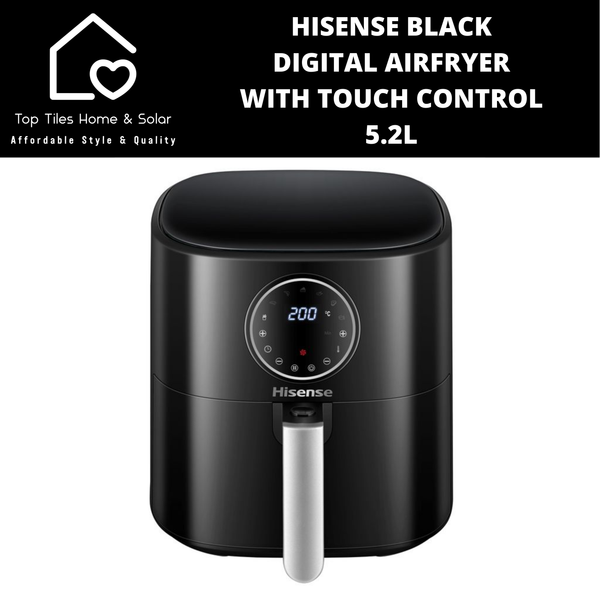 Hisense Black Digital Airfryer with Touch Control - 5.2L