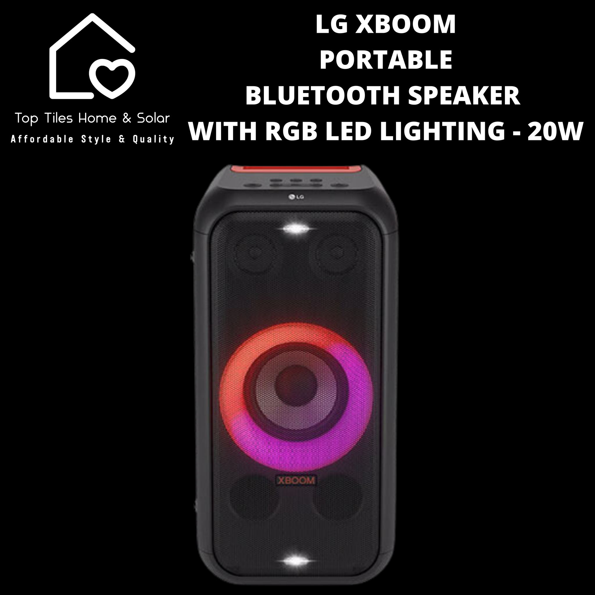 LG XBOOM Portable Bluetooth Speaker With RGB LED Lighting - 200W