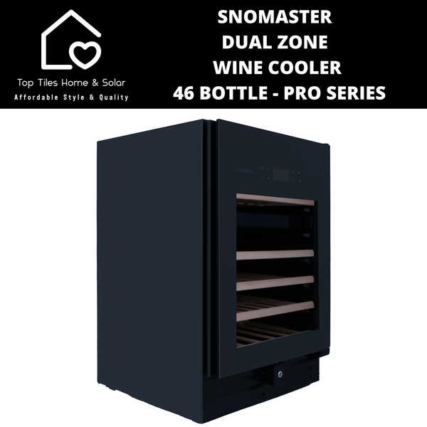 SnoMaster Dual Zone Wine Cooler - 46 Bottle Pro Series