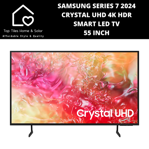 Samsung Series 7 2024 - Crystal UHD 4K HDR Smart LED TV - 55 Inch