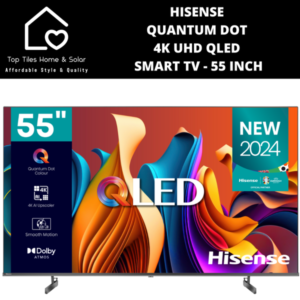 Hisense Quantum Dot 4K UHD QLED Smart TV - 55 Inch