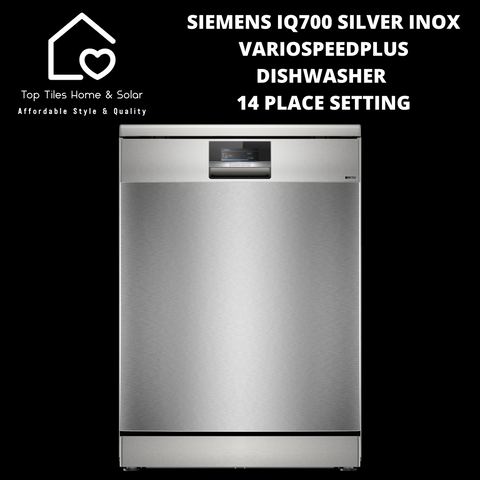 Siemens iQ700 - Silver Inox VarioSpeedPlus Dishwasher - 14 Place Setting