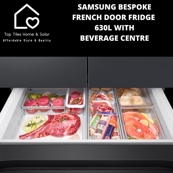 Samsung Bespoke French Door Fridge - 630L with Beverage Centre