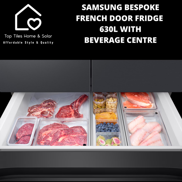 Samsung Bespoke French Door Fridge - 630L with Beverage Centre