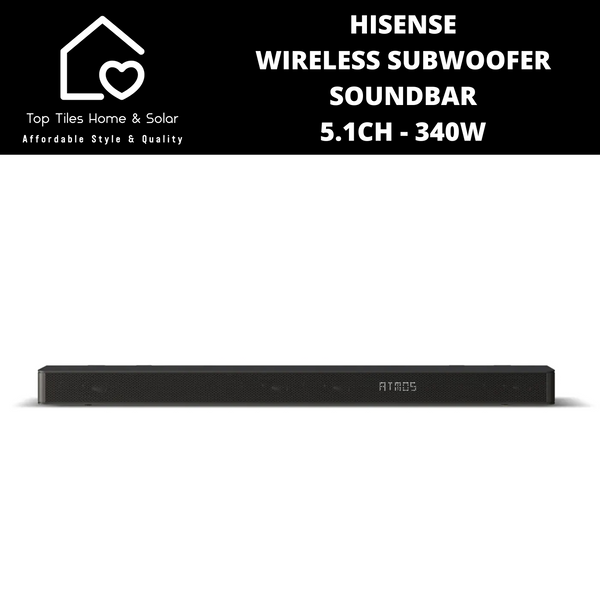 Hisense Wireless Subwoofer Soundbar 5.1Ch - 340W