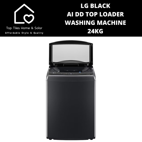 LG Black AI DD Top Loader Washing Machine - 24kg