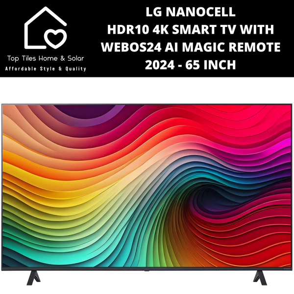 LG NanoCell HDR10 4K Smart TV with webOS24 AI Magic Remote 2024 - 65 Inch