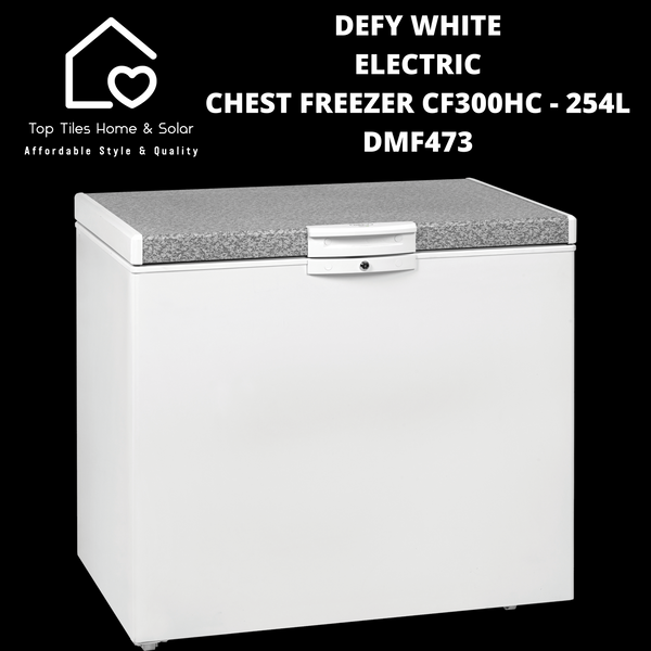 Defy White Electric Chest Freezer CF300HC - 254L DMF473