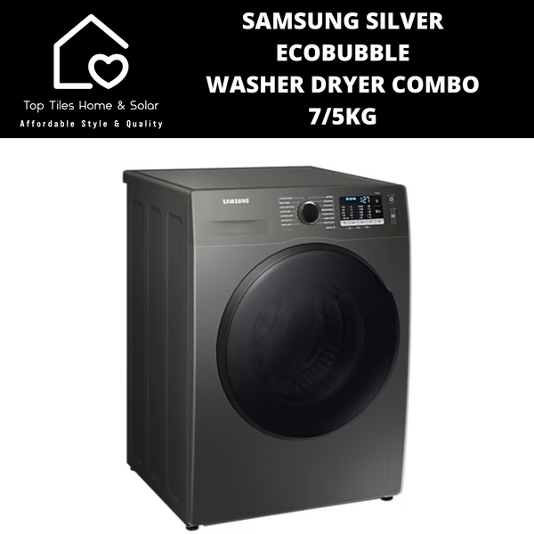 Samsung Silver EcoBubble Washer Dryer Combo - 7/5kg