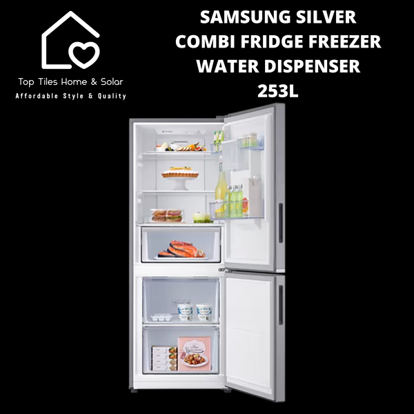 Samsung Silver Combi Fridge Freezer - 253L Water Dispenser